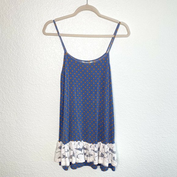 Matilda Jane Polka Dot Lace Trim Tank Top Tunic